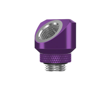 BSTOCK:PrimoChill InterConnectSX Flat 45 Degree Rotary Fitting (FAF45) – Candy Purple