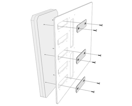 Bykski Distro Plate For InWin TOU2.0 - PMMA w/ 5v Addressable RGB (RBW) (RGV-INW-TOU2.0)