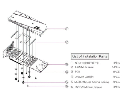 Bykski Full Coverage GPU Water Block w/ Integrated Active Backplate for Zotac RTX 3090-24G6X Apocalypse OC (N-ST3090TQ-TC)