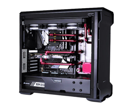 Bykski Distro Plate For PHANTEKS PH-ES515ETG - PMMA w/ 5v Addressable RGB(RBW) (RGV-PHA-PK515E-P-K) - DDC Pump With Armor