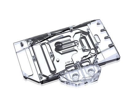 Bykski Full Coverage GPU Water Block and Backplate for ASUS DUAL 6600XT O8G OC Edition (A-AS6600XT-X)