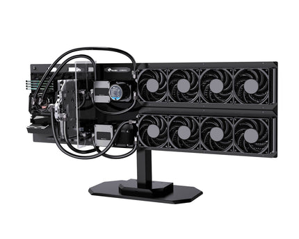 Bykski B-WCTP-X Elevated Performance Water Cooling Showcase Station - Support for Dual 480mm Radiators, and Equipped with Dual Advanced Pump System