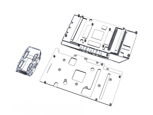 Bykski Full Coverage GPU Water Block w/ Integrated Active Backplate for Palit GeForce RTX 3090/3080Ti GameRock/OC (SELECT MODELS ONLY) (N-PT3090GR-TC)