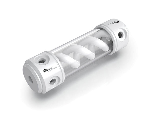 Bykski 50mm Cylindrical DNA Reservoir - White POM - 190mm w/LED strip  (CT-DNA-POM-V2)