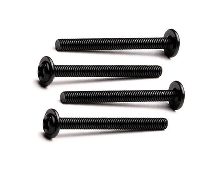 PrimoChill Washer Head Radiator Screws - M4 x 30mm - Black - PrimoChill - KEEPING IT COOL 4 Pack