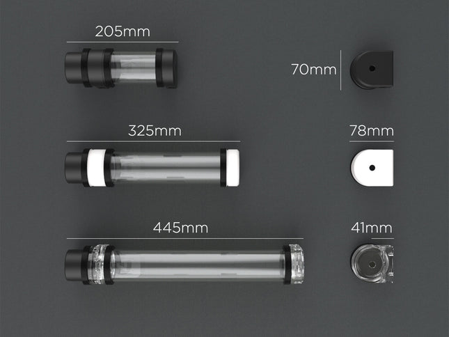 PrimoChill CTR Hard Mount Phase II High Flow D5 Enabled Reservoir - Black POM - 120mm - PrimoChill - KEEPING IT COOL