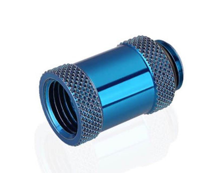 Bykski G 1/4in. Male/Female Extension Coupler - 25mm (B-EXJ-25) - PrimoChill - KEEPING IT COOL Blue