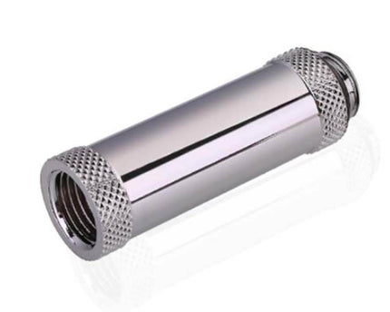 Bykski G 1/4in. Male/Female Extension Coupler - 50mm (B-EXJ-50) - PrimoChill - KEEPING IT COOL Silver