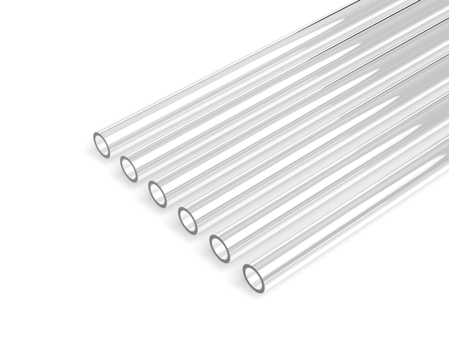 PrimoChill 1/2in. OD Rigid PETG Tube - 6 x 30in. - Clear