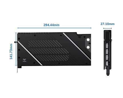 Granzon Full Armor GPU Water Block and Backplate For MSI GeForce RTX 4080 Gaming X Trio/SUPRIM/X (GBN-MS4080TRIO)