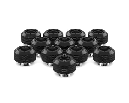 PrimoChill 1/2in. Rigid RevolverSX Series Fitting - 12 pack - PrimoChill - KEEPING IT COOL Satin Black