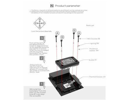 Bykski CPU-RAY-MC-M CPU Water Cooling Block - Black w/ 5v Addressable RGB (RBW)(AM3 / AM4 / FM2+) - PrimoChill - KEEPING IT COOL