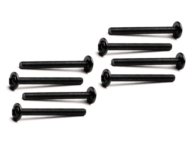 Washer Head Radiator Screws - M3 x 30mm - Black - 8 Pack - PrimoChill - KEEPING IT COOL