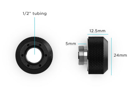 PrimoChill 1/2in. Rigid RevolverSX Series Fitting - 12 pack - PrimoChill - KEEPING IT COOL