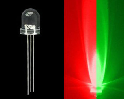 5mm Bi-Colored 3 Prong LED Bulb- Red/Green- 50 Pack - PrimoChill - KEEPING IT COOL