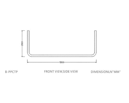 Bykski Double Metal Pre-Bent Rigid Tubing - Chrome Plated Copper - 14mm OD - 500mm/200mm - PrimoChill - KEEPING IT COOL