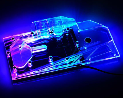 Bykski COLORFUL iGame RTX 2080Ti Vulcan X OC Full Coverage GPU Water Block - Clear (N-IG2080TIVXOC-X)