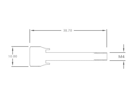 Bykski CPU Water Block Mounting Screw (for CPU-XPR-MK-V3/CPU-XPR-A-V2) - Black