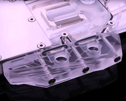 Bykski Full Coverage GPU Water Block for ASUS Dual RTX 2080 8G Evo - Clear W/ RBW (N-AS2080DUAL EVO-X)